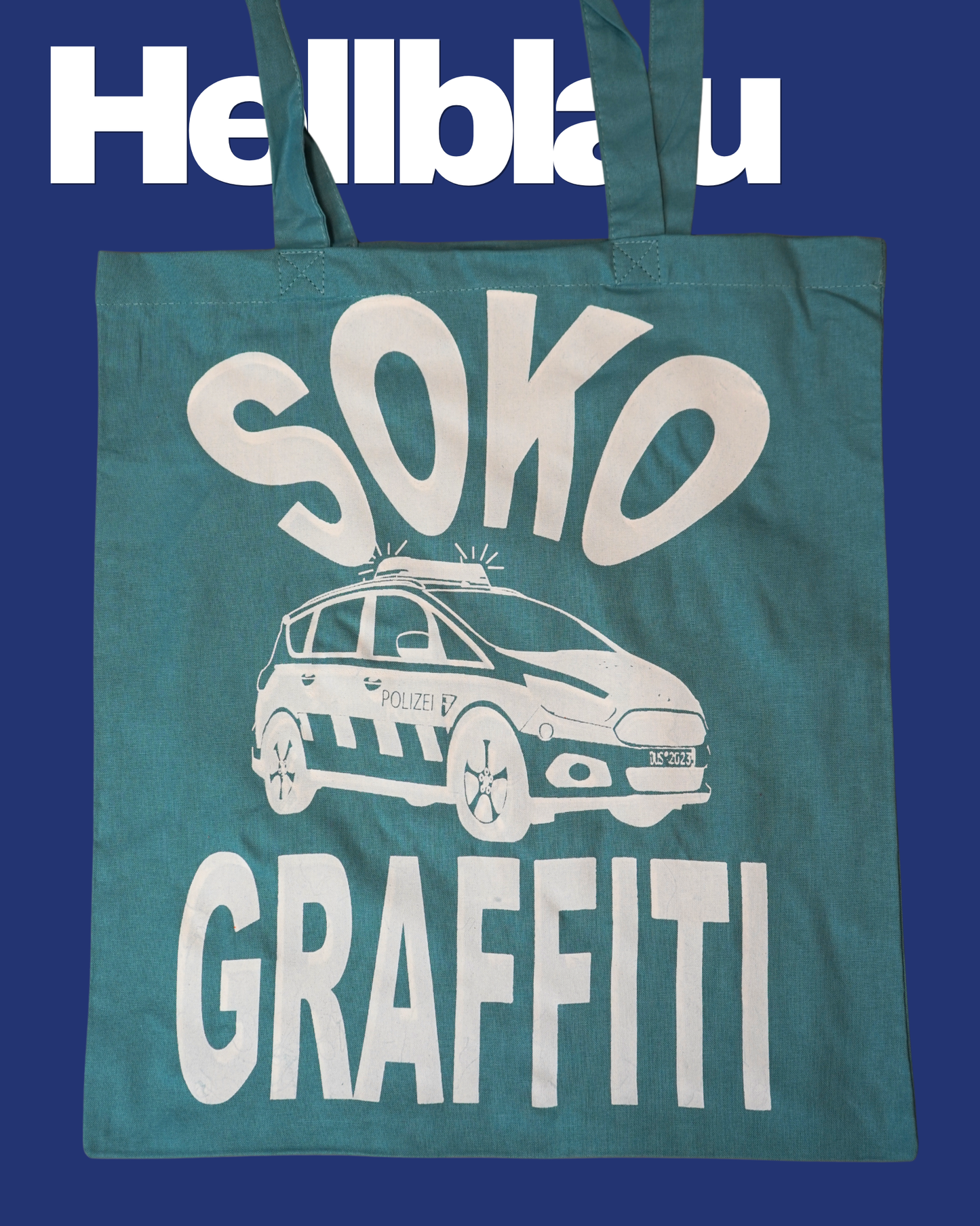 Beutel "Soko Graffiti" - Hellbblau