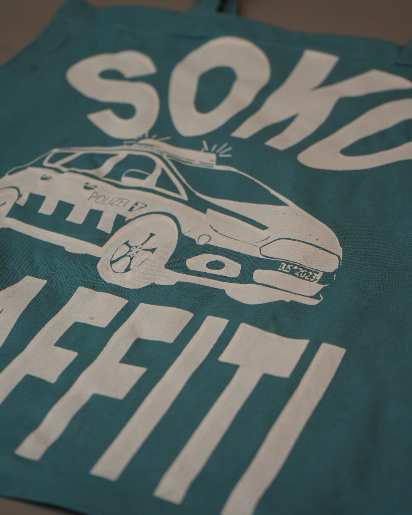 Beutel "Soko Graffiti" - Hellbblau